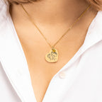 Personalized Photo Heart Necklace with Birthstone 💛