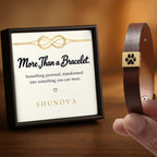 Engrave Anything Personalized Leather Bracelet 🤎