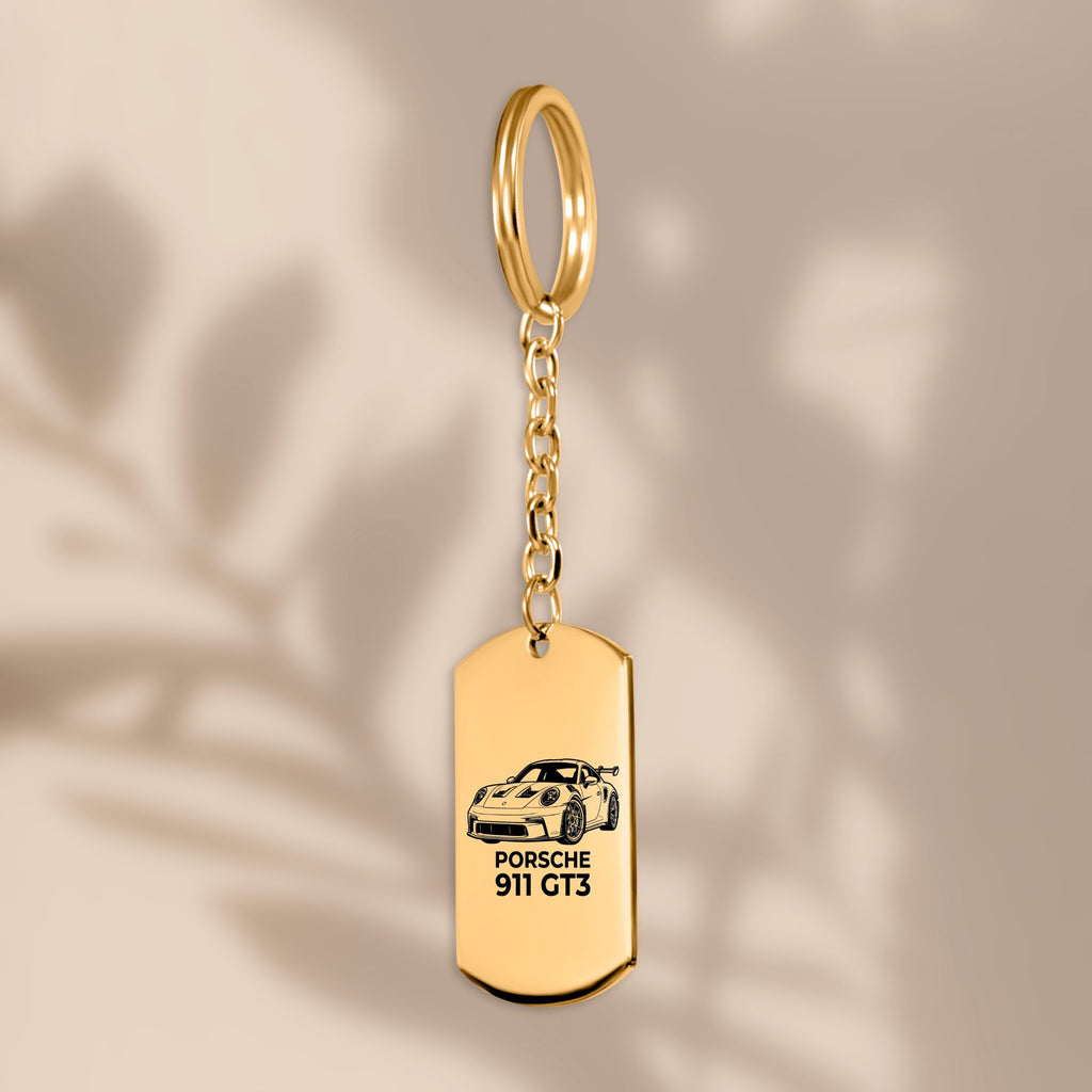 Personalized Car Portrait Keychain 🖤