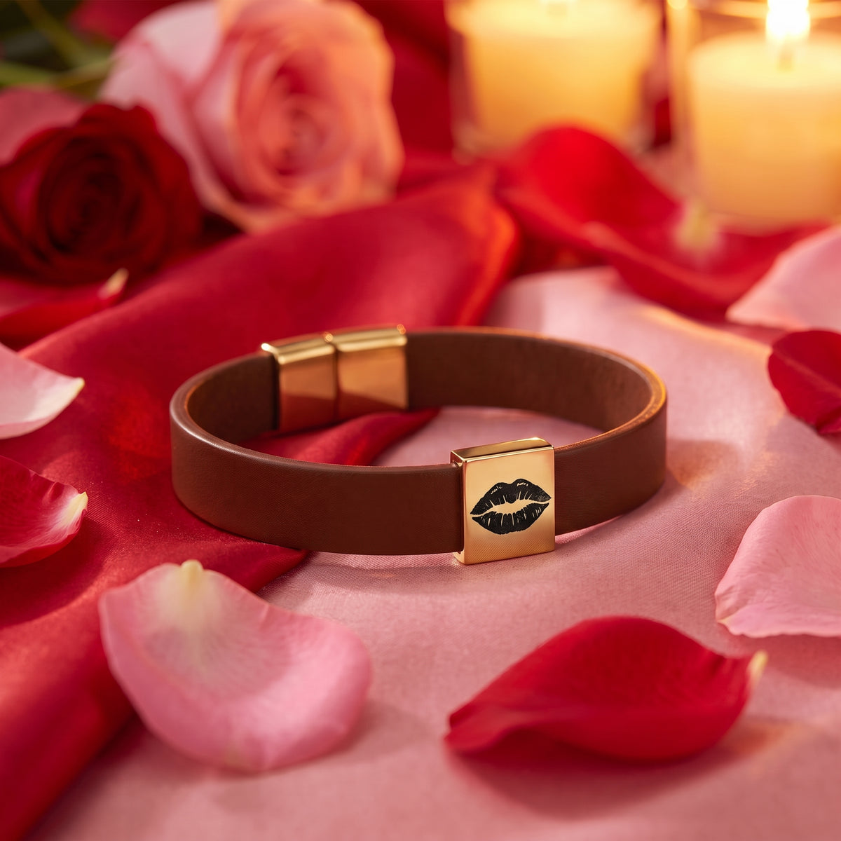 Engrave Anything Personalized Leather Bracelet 🤎